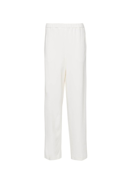 White gabardine trousers