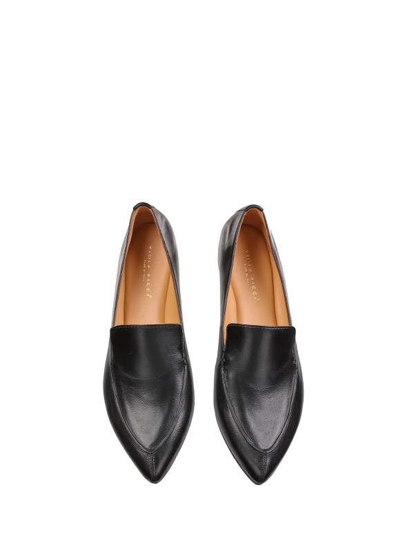 Loafers In Black Leather