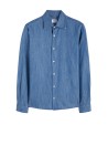 Camicia uomo blu denim