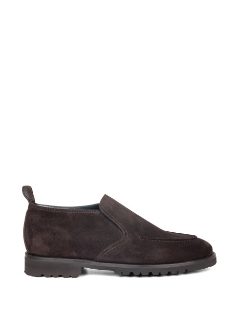 Dark brown suede slip-on ankle boot Dark brown suede slip-on ankle boot