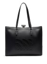 Beaurivage bag in black leather and C-Chain logo
