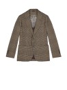 Men's dark brown single-breasted jacket