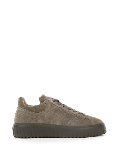 Sneaker H-Stripes palude in suede