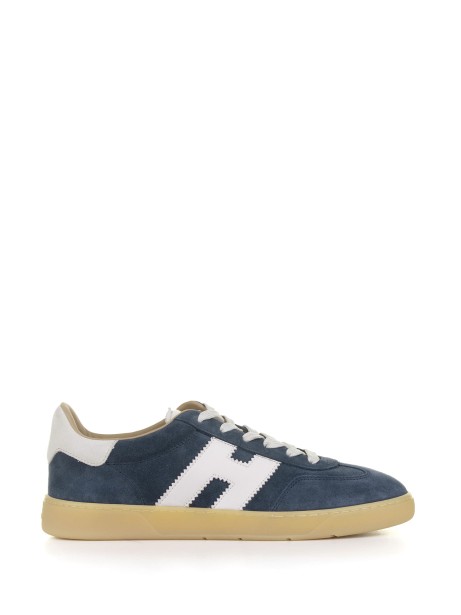 Cool blue suede sneaker