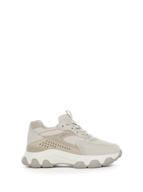 Hyperactive beige women's sneakers