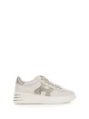 Sneakers Rebel H564 panna in pelle