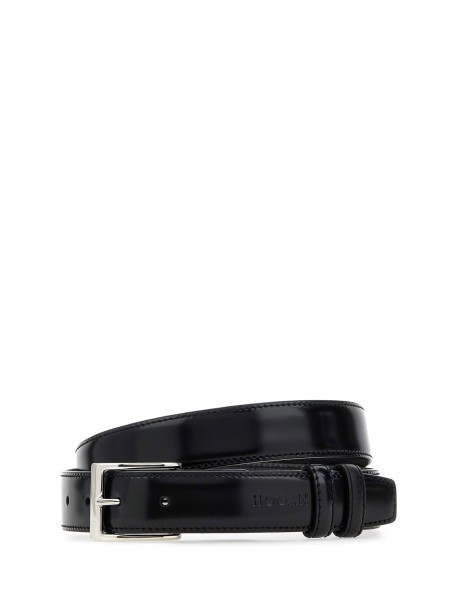 Cintura nera in pelle uomo Cintura nera in pelle uomo
