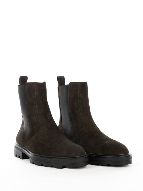 Stivaletto H673 in suede marrone 2