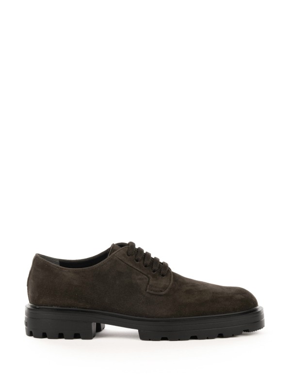 Derby stringata H673 in suede marrone Derby stringata H673 in suede marrone