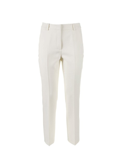 Freda white high-waisted trousers