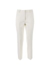 Freda white high-waisted trousers