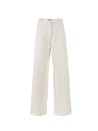 White Palazzo High Waisted Trousers