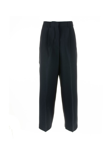 High Waisted Trousers Navy Blue