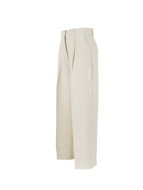 Pantalone a vita alta ecrù