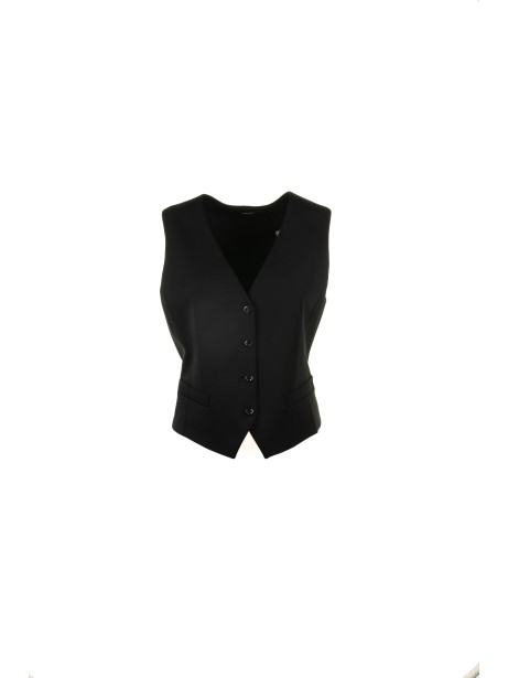 Black Cotton Vest