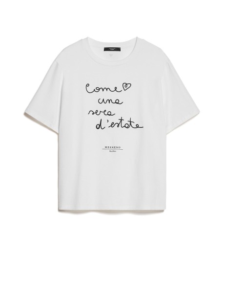 T-shirt Barbano con scritta ricamata