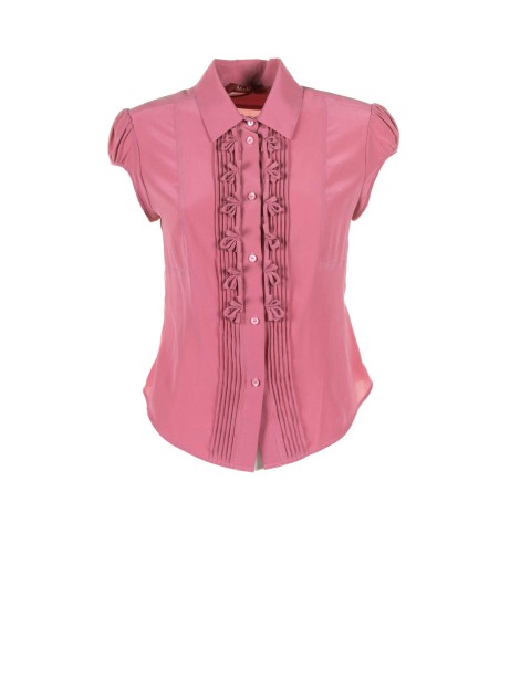 Camicia rosa in seta