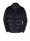 Men's Short Quilted Down Jacket Blue