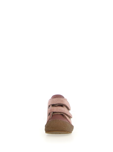 Scarpine primi passi rosa in suede con strap