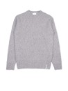 Men's Crewneck Sweater Grey Alpaca Blend Jersey