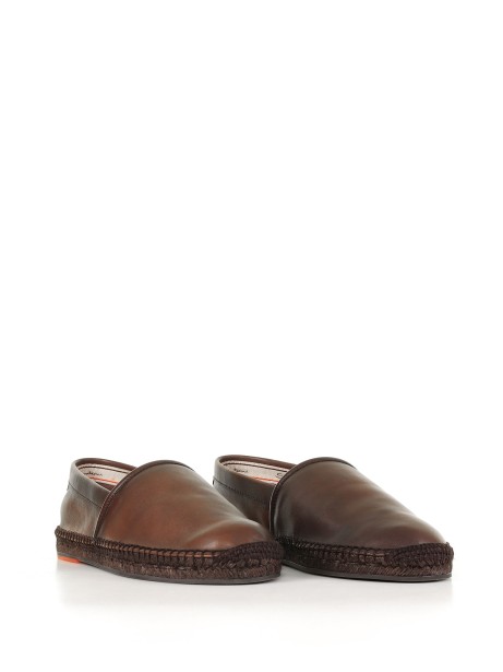 Leather espadrillas