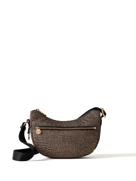 Hobo Luna mini shoulder bag in Op fabric