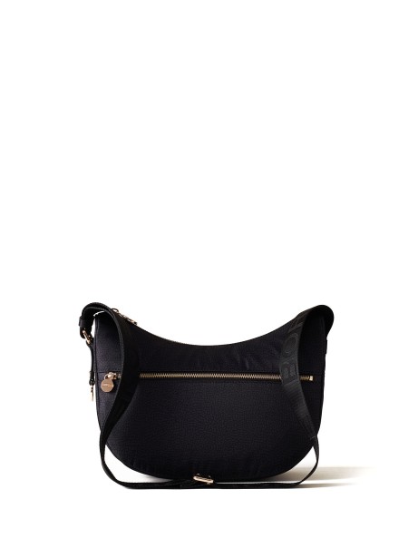 Luna Hobo small shoulder bag in black Op fabric