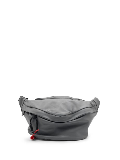 Leather Belt Bag Grey