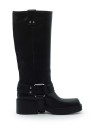 Gaucho Fray Black Leather Boot