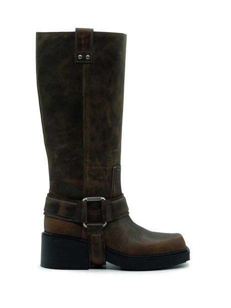 Gaucho Fray Biscuit Leather Boot