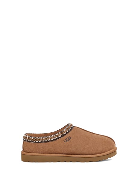 Ciabatta Tasman chestnut in suede uomo