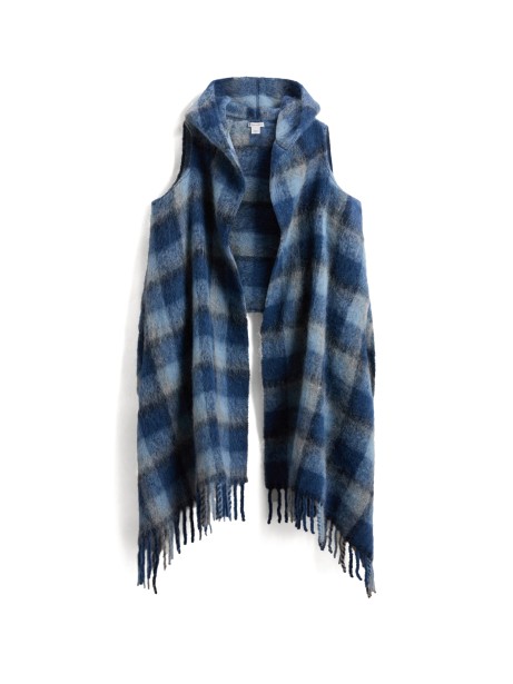 Blue Checked Scarf