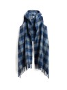 Blue Checked Scarf