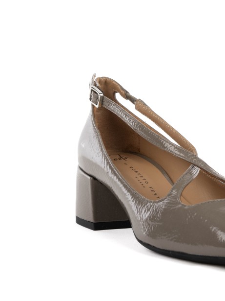 Actress strap pump in fumè naplak