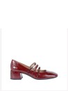 Mary Jane Pumps in Burgundy Patent