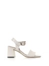 Nappa leather sandal with strap