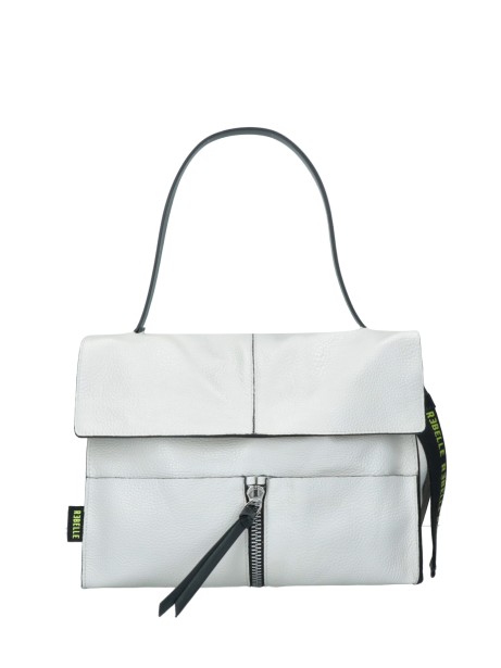 Borsa a spalla Chloe Satchel bianco in pelle