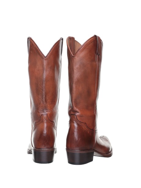 Western Boots in brown leather