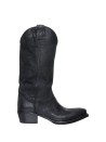 Western Boots in black leather