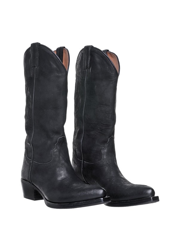 Stivale Texano nero