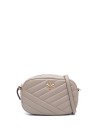 Kira Chevron Leather Camera Bag with Shoulder Strap