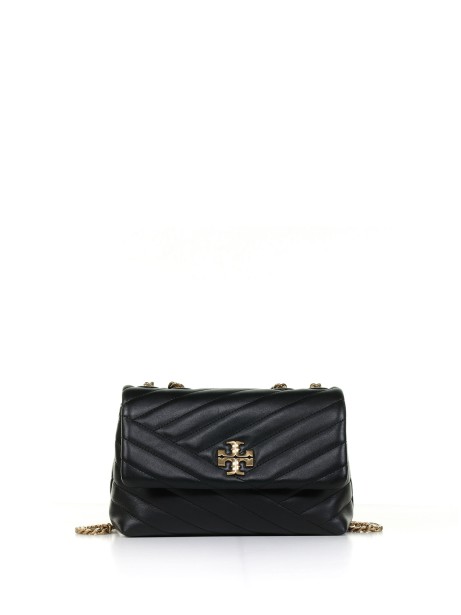 Kira Small Black Leather Shoulder Bag