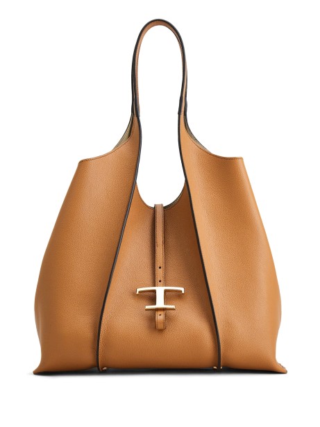 T Timeless Kenya Leather Shopping Bag