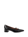 Patent Leather Pump with Strap