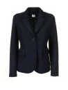 Navy Blue Single Breasted Jacket Women