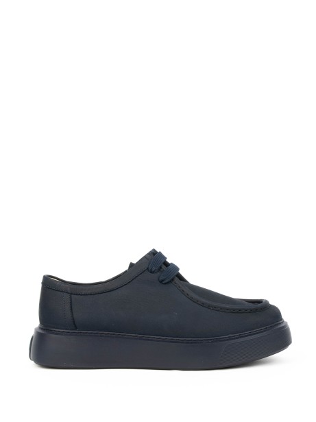 Navy blue suede sneaker