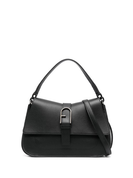 Flow M black leather handbag