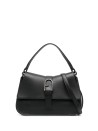 Flow M black leather handbag