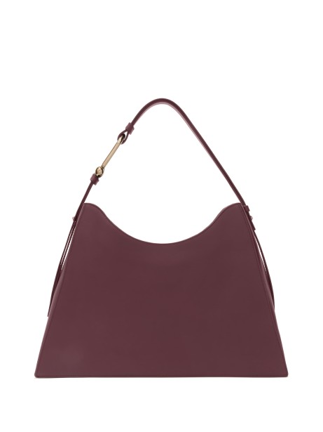 Nuvola L Chianti Leather Shoulder Bag