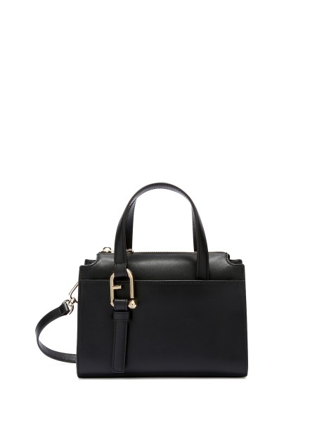 Borsa bauletto Boston S nero in pelle